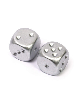 Kockice Chessex - Aluminum Metallic Dice Pair D6 16mm 