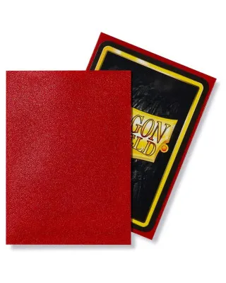 Dragon Shield 100 Standard Sleeves - Ruby Matte 