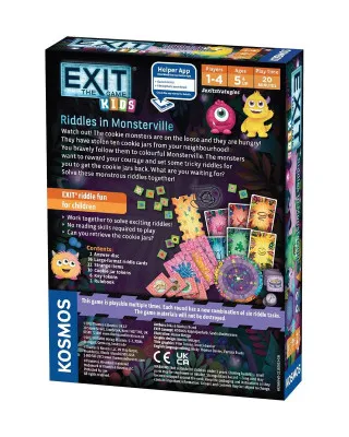 Društvena igra EXIT Kids - Riddles in Monsterville 