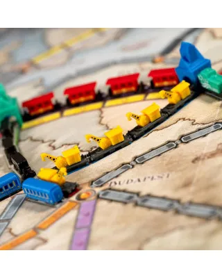 Društvena igra Ticket To Ride Europe - 20th Anniversary Deluxe Train Set - Red 