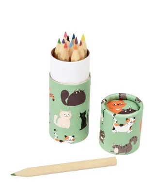 Drvene bojice Nine Lives - Set of 12 