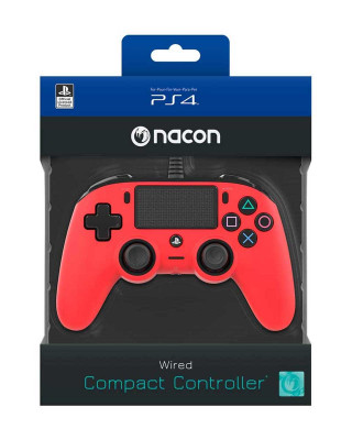 Gamepad Nacon Wired Compact Controller - Red 