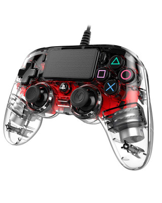 Gamepad Nacon Wired Illuminated Compact Controller - Light Red 