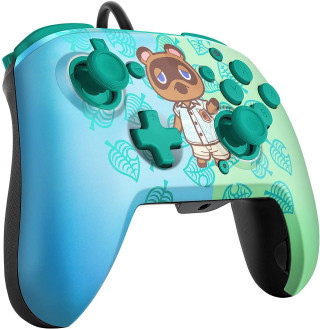 Gamepad PDP Faceoff Deluxe Controller + Audio - Animal Crossing 