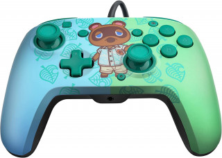 Gamepad PDP Faceoff Deluxe Controller + Audio - Animal Crossing 