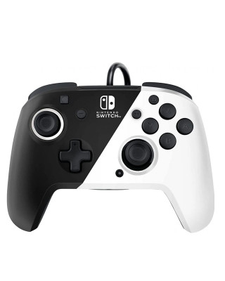 Gamepad PDP Faceoff Deluxe Controller + Audio Black & White 