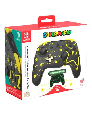 Gamepad PDP Rematch Super Star - Glow in the Dark 