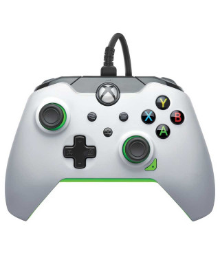 Gamepad PDP Wired Controller - Neon White - Green 