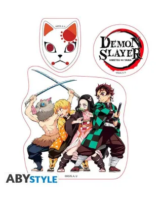 Gift Set AbyStyle - Demon Slayer - Čaša,Nalapnice, Acryl 