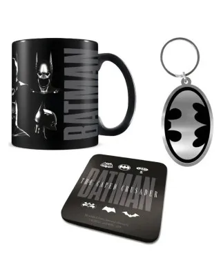 Gift Set - Batman - The Caped Crusader - Šolja, Podmetač & Privezak 