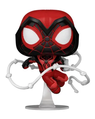 Bobble Figure Marvel - Spider-Man Miles Morales POP! - Miles Morales Crismon Cowl Suit 
