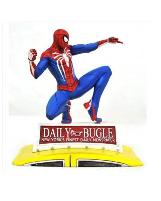 Statue Marvel GamerVerse - Spider-Man On Cab 