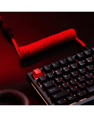 Kabl Glorious Coiled Cable USB-C - Crimson Red 