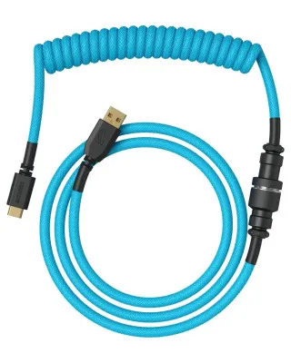 Kabl Glorious Coiled Cable USB-C - Electric Blue 