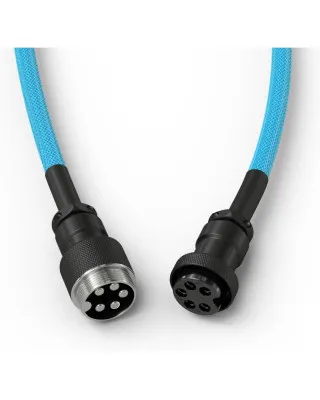 Kabl Glorious Coiled Cable USB-C - Electric Blue 