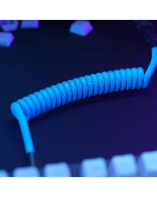 Kabl Glorious Coiled Cable USB-C - Electric Blue 