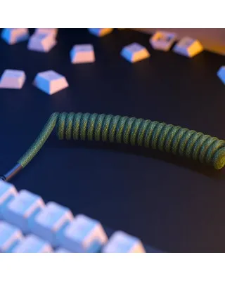 Kabl Glorious Coiled Cable USB-C - Forest Green 