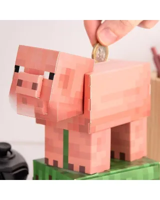 Kasica Paladone Minecraft - Pig - Money Bank - Build Your Own Money Box Kit 