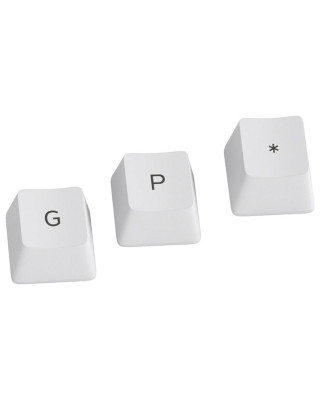 Keycaps Glorious GPBT - Arctic White - ISO - UK Layout 