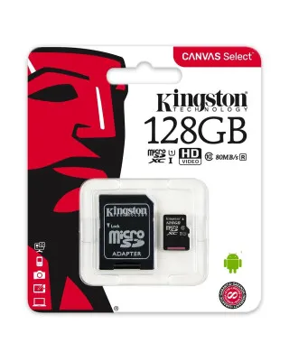 Kingston Memory Card Micro SDXC 128GB 