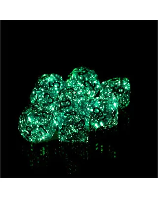 Kockice Chessex - Borealis - Luminary - Light Smoke & Silver - Set of Ten d10's 