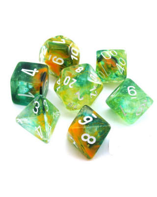 Kockice Chessex - Nebula - Luminary - Spring & White (7) 