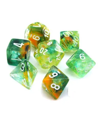 Kockice Chessex - Nebula - Luminary - Spring & White (7) 