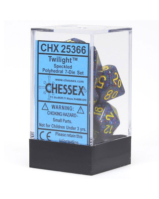 Kockice Chessex - Polyhedral - Speckled - Twilight (7) 
