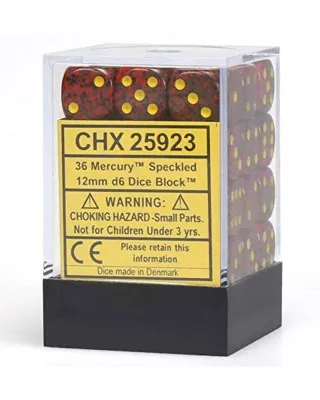 Kockice Chessex - Speckled - Mercury - Dice Block (36) 12mm 