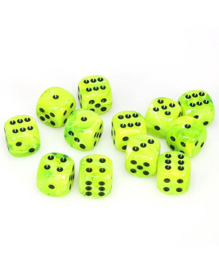 Kockice Chessex - Vortex - Bright Green - Dice Block 16mm (12) 
