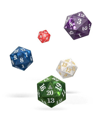 Kockice Oakie Doakie Dice D20 Spindown Dice Set Marble (5) 