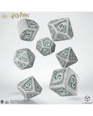 Kockice Q Workshop - Harry Potter - Slytherin Modern Dice Set - White (7) 