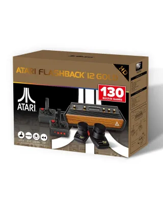 Konzola Atari Flashback 12 Gold Retro (130 Bult-In Games) 