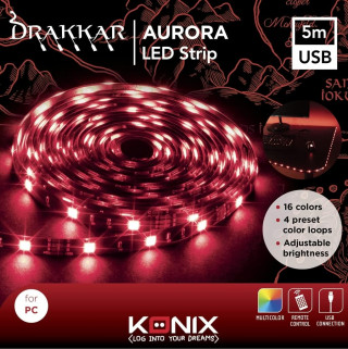 LED Strip Konix - Drakkar - Aurora - USB 5m 