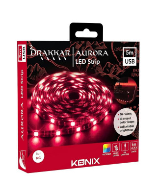 LED Strip Konix - Drakkar - Aurora - USB 5m 