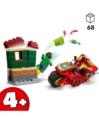 LEGO Marvel - Iron Man With Bike And The Hulk 