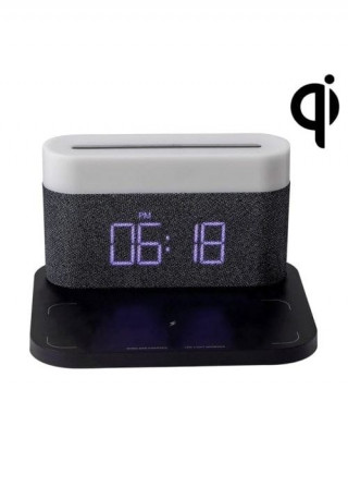 Lampa Moye Aurora with Clock and Wi-Fi Charger 