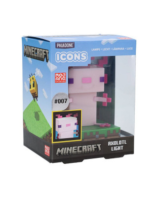 Lampa Paladone Minecraft - Axolotl Icon Light 