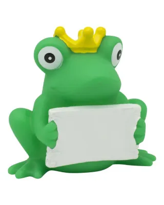 Lilalu Patkica - Frog with greeting sign 