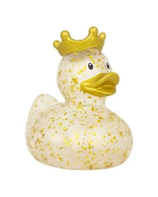 Lilalu Patkica - Glitter - Rubber Duck with crown - gold 
