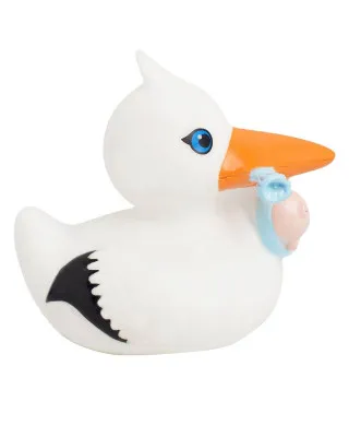 Lilalu Patkica - Stork - Rubber Duck with Baby 