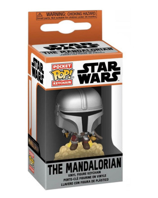 Privezak Star Wars Pocket POP! - The Mandalorian With Booster 