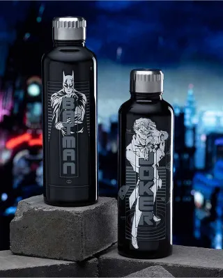 Boca Paladone Batman & Joker - Metal Water Bottle 