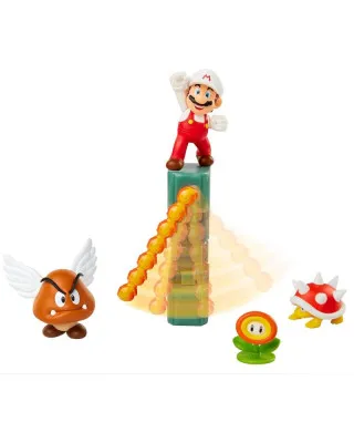 Mini Figure World of Nintendo - 5-Pack - Super Mario Lava Castle Diorama Set 