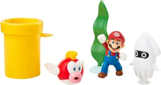 Mini Figure World of Nintendo - 5-Pack - Super Mario Underwater Diorama Set 