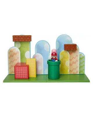 Mini Figure World of Nintendo - 10-Pack - Super Mario Acorn Plains Diorama Set 