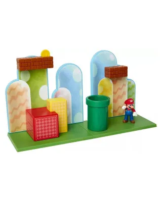 Mini Figure World of Nintendo - 10-Pack - Super Mario Acorn Plains Diorama Set 