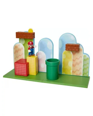 Mini Figure World of Nintendo - 10-Pack - Super Mario Acorn Plains Diorama Set 