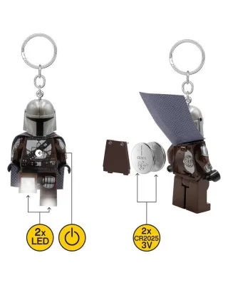 Mini-Flashlight with Keychains Lego Star Wars - Mandalorian 