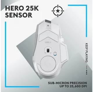 Miš Logitech G502 X Lightspeed Wireless - White 
